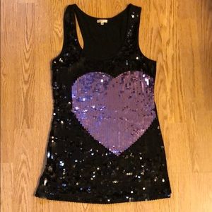 Cute sequin tank top!